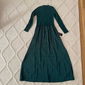 Taylor Elegant Green Maxi Dress size small